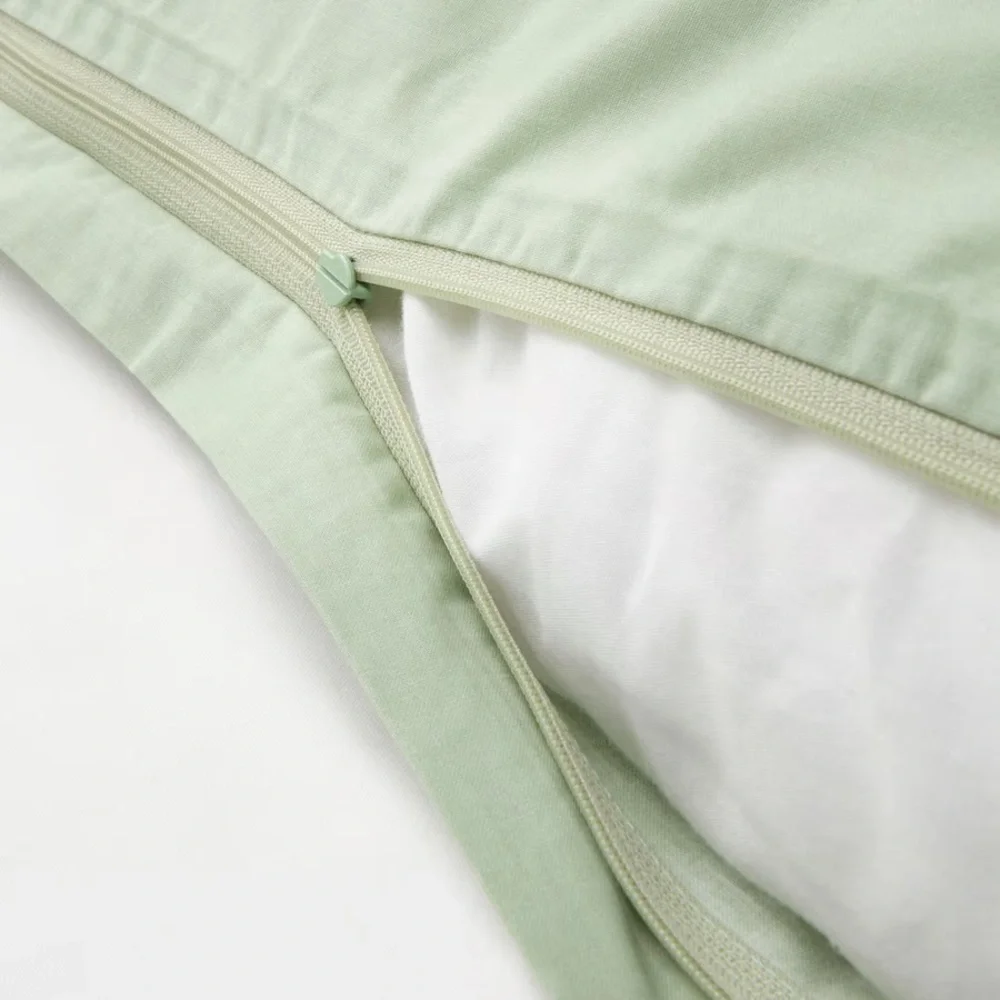 Green Cat Print Bedding Set - Duvet Cover & Pillowcase